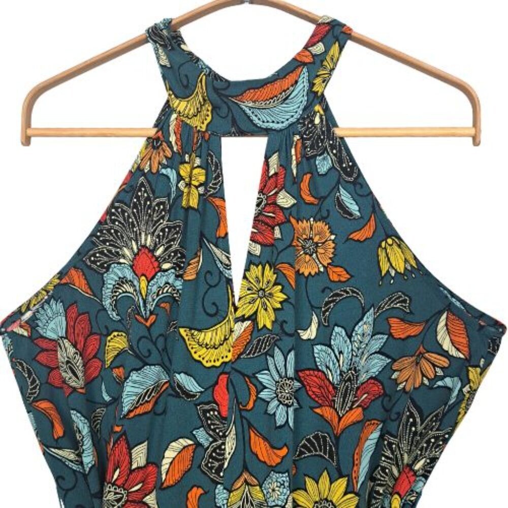 Anthropologie Geneva Halter Wide-Leg Jumpsuit with Belt - Picture 4 of 12